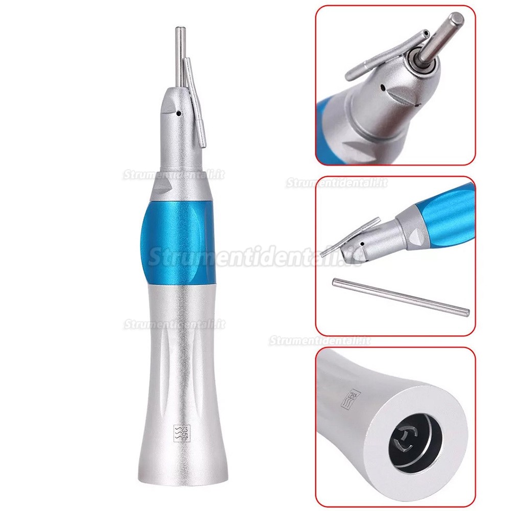 Manipolo dentale dritto 1:1 con tubo di irrigazione esterno